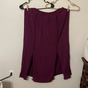 purplish skirt